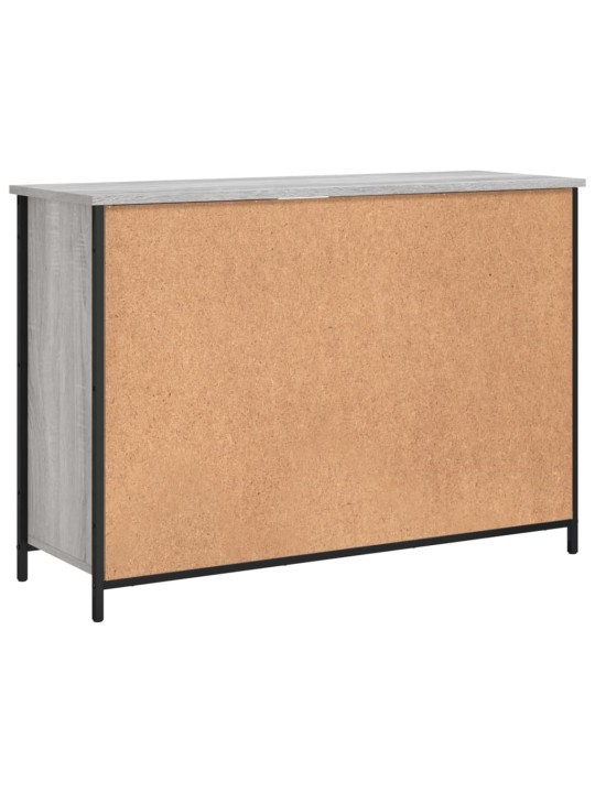 Kumode, pelēka ozolkoka, 100x35x70 cm, inženierijas koks