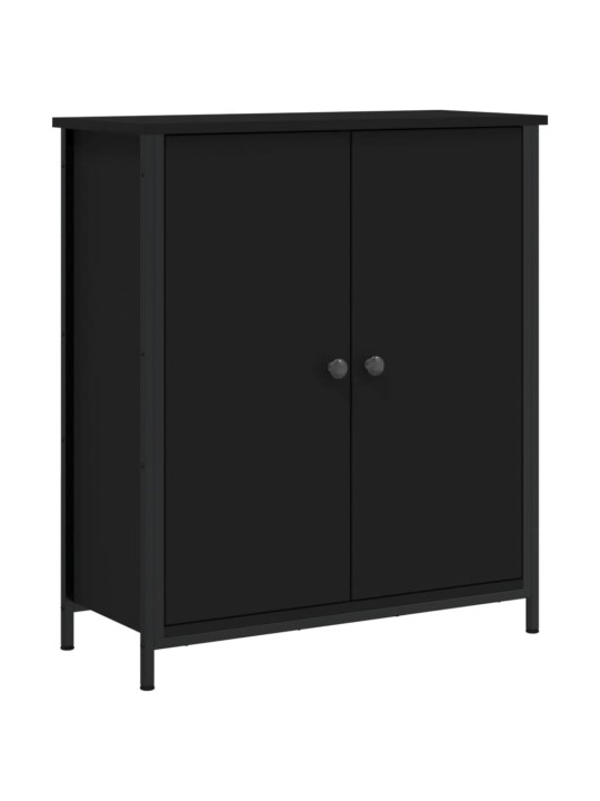 Kumode, melna, 70x30x80 cm, inženierijas koks