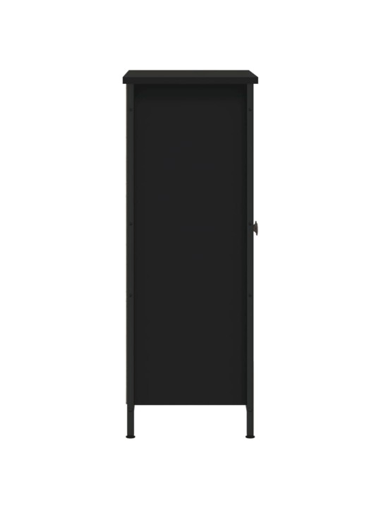 Kumode, melna, 70x30x80 cm, inženierijas koks