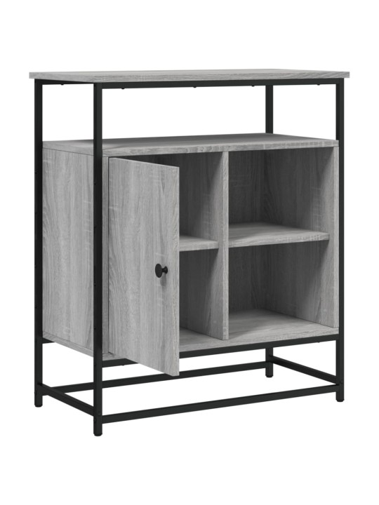 Kumode, pelēka ozolkoka, 69x35x80 cm, inženierijas koks