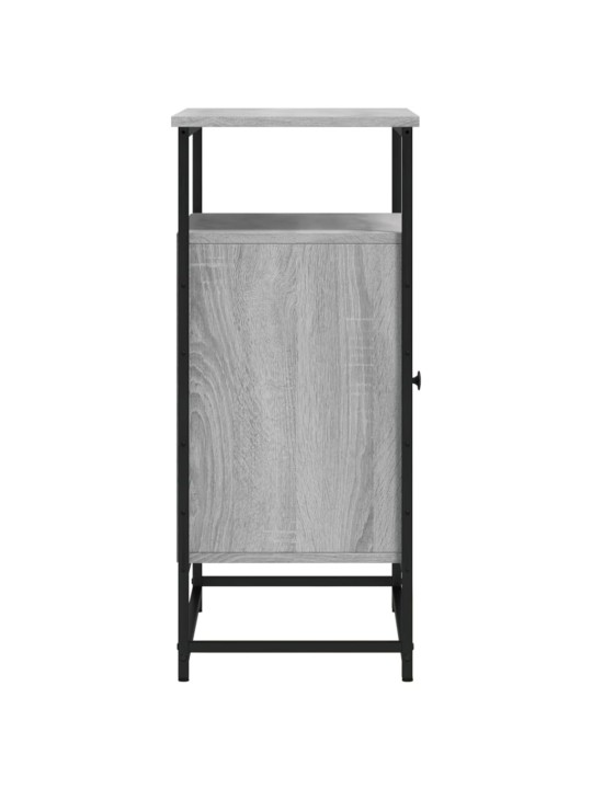 Kumode, pelēka ozolkoka, 69x35x80 cm, inženierijas koks