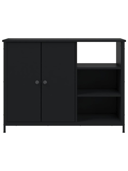 Kumode, melna, 100x33x75 cm, inženierijas koks