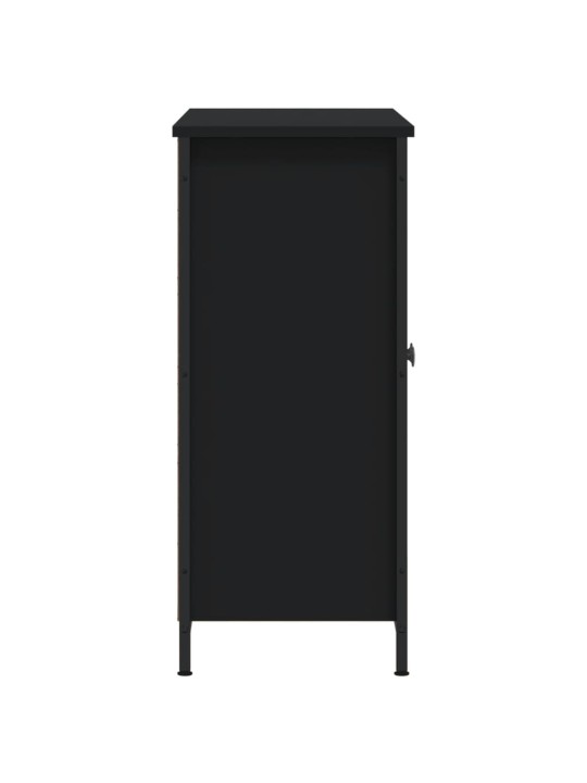 Kumode, melna, 100x33x75 cm, inženierijas koks
