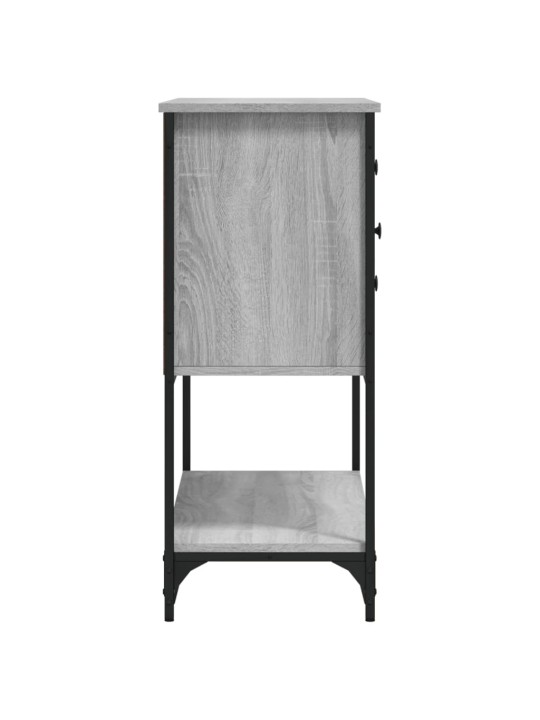 Kumode, pelēka ozola krāsa, 100x36x85 cm, inženierijas koks