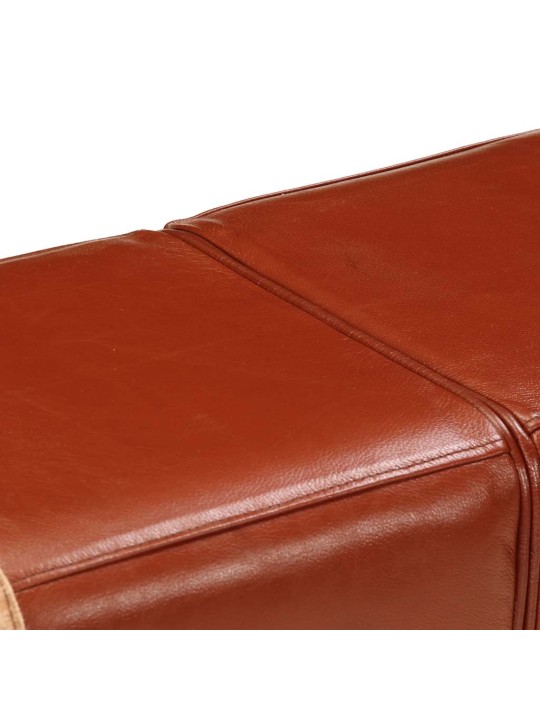 Vingrošanas buks, 160 cm, brūna dabīgā āda un audekls
