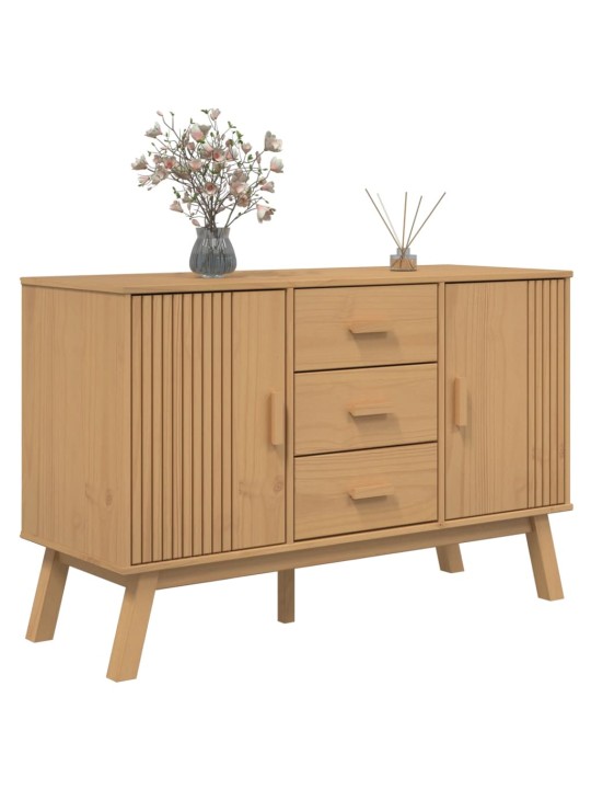Kumode olden, 114x43x73,5 cm, brūna, priedes masīvkoks