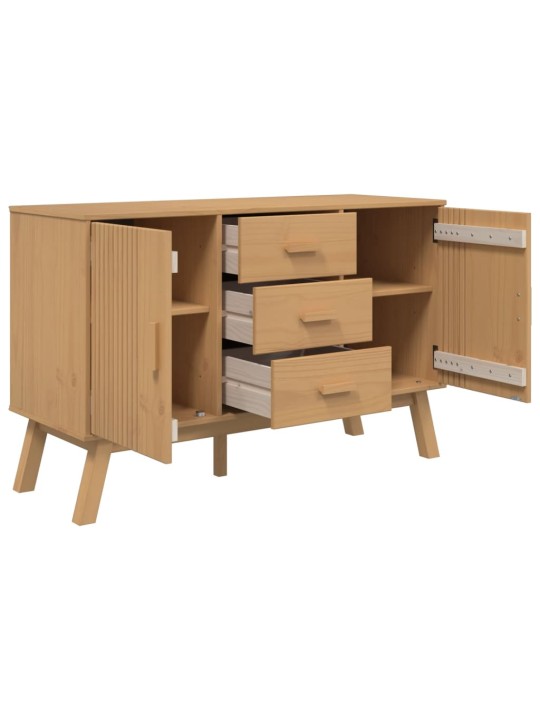 Kumode olden, 114x43x73,5 cm, brūna, priedes masīvkoks