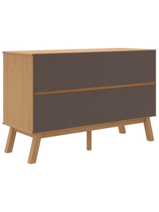 Kumode olden, 114x43x73,5 cm, brūna, priedes masīvkoks