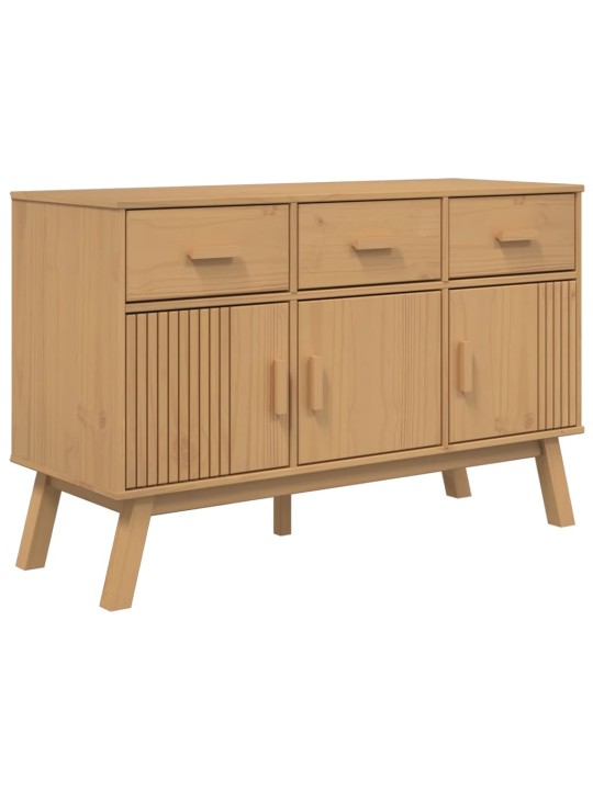 Kumode OLDEN, 114x43x73,5 cm, brūna, priedes masīvkoks