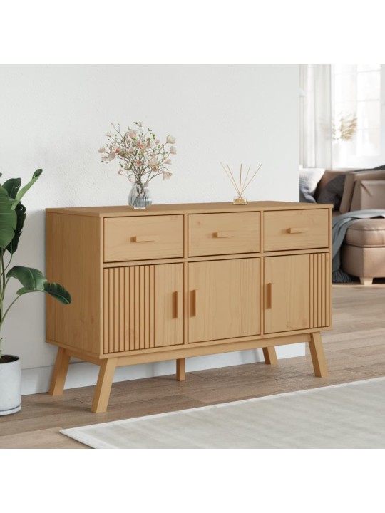 Kumode OLDEN, 114x43x73,5 cm, brūna, priedes masīvkoks