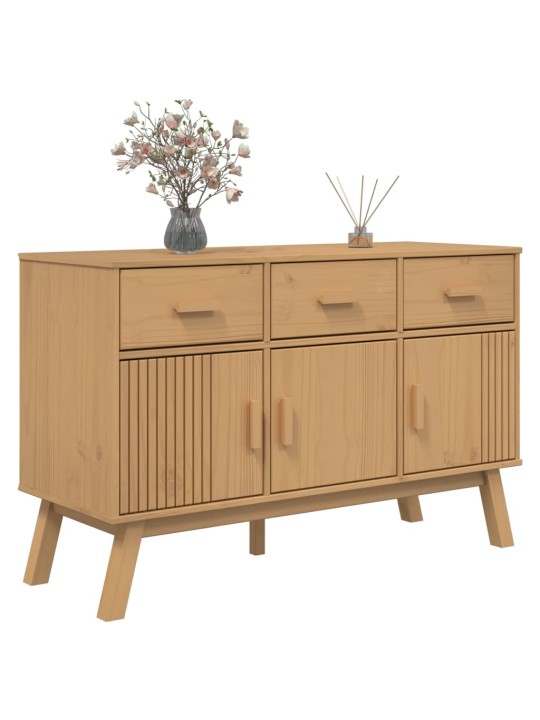 Kumode OLDEN, 114x43x73,5 cm, brūna, priedes masīvkoks