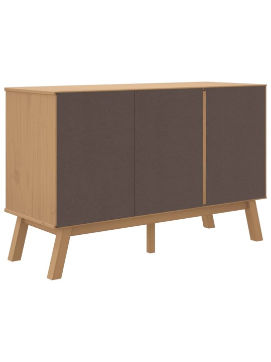 Kumode olden, pelēka, brūna, 114x43x73,5 cm, priedes masīvkoks