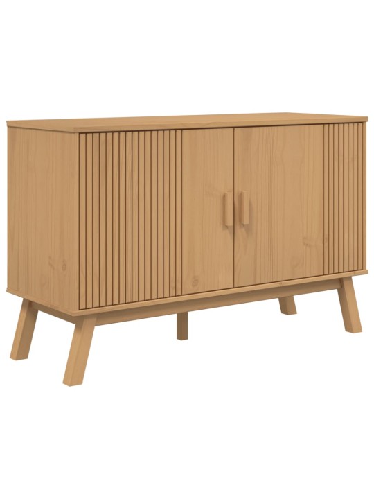 Kumode olden, 114x43x73,5 cm, brūna, priedes masīvkoks