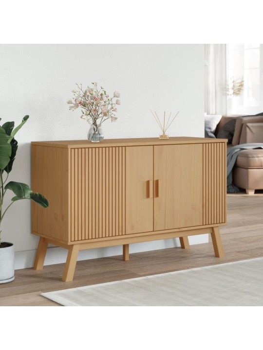 Kumode olden, 114x43x73,5 cm, brūna, priedes masīvkoks