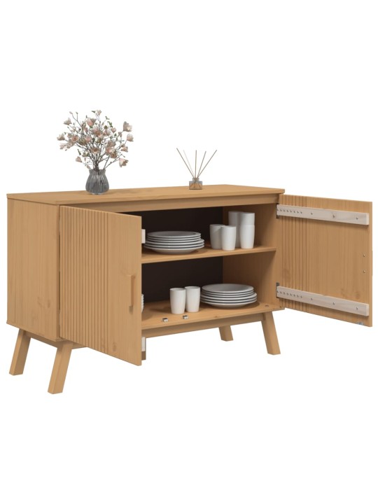 Kumode olden, 114x43x73,5 cm, brūna, priedes masīvkoks