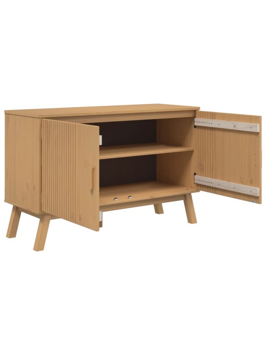 Kumode olden, 114x43x73,5 cm, brūna, priedes masīvkoks