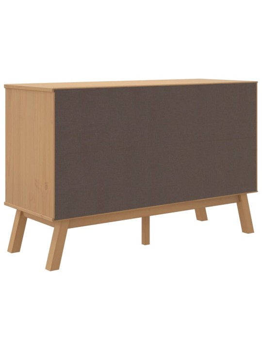 Kumode olden, pelēka, brūna, 114x43x73,5 cm, priedes masīvkoks