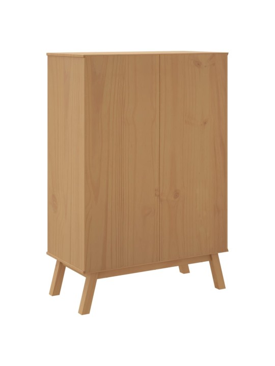 Augstais skapītis olden, pelēks, brūns, 85x43x125 cm, priede