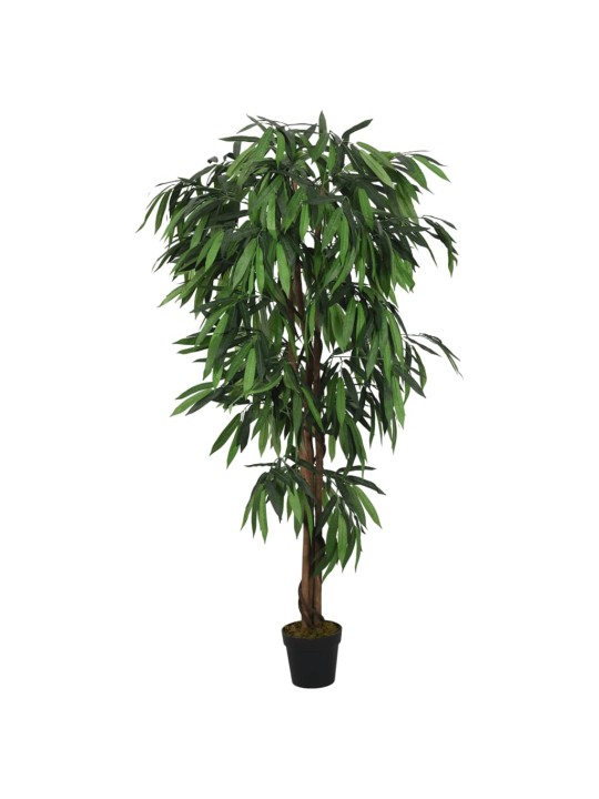 Mākslīgais mango koks, 900 lapas, 180 cm, zaļš
