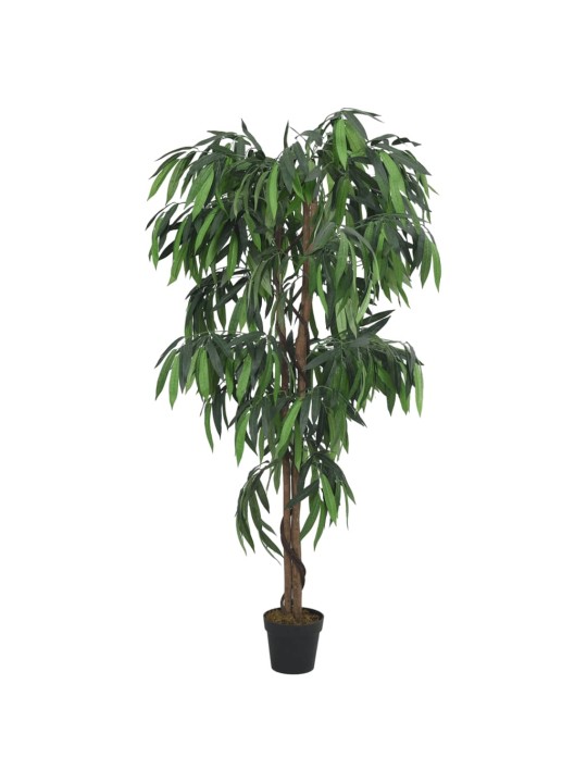 Mākslīgais mango koks, 900 lapas, 180 cm, zaļš