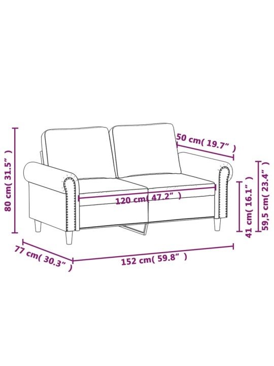 Divvietīgs dīvāns, vīnsarkans, 120 cm, mākslīgā āda
