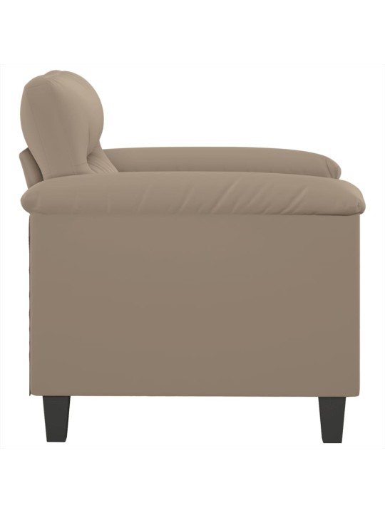 Atpūtas krēsls, pelēkbrūns, 60 cm, mikrošķiedras audums