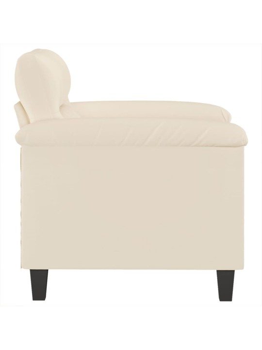 Atpūtas krēsls, bēšs, 60 cm, mikrošķiedras audums