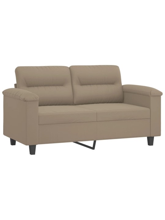 Divvietīgs dīvāns, 120 cm, pelēkbrūns mikrošķiedras audums