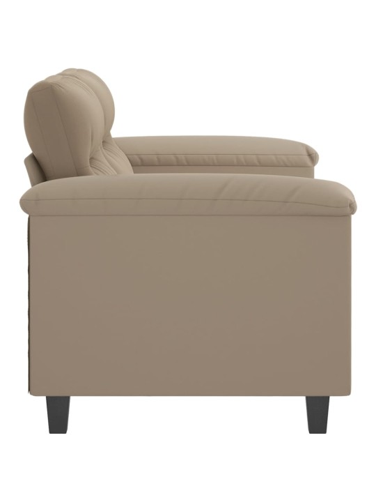 Divvietīgs dīvāns, 120 cm, pelēkbrūns mikrošķiedras audums