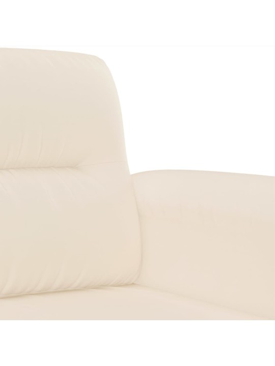 Divvietīgs dīvāns, 120 cm, bēšs mikrošķiedras audums