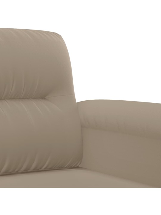 Divvietīgs dīvāns, 140 cm, pelēkbrūns mikrošķiedras audums