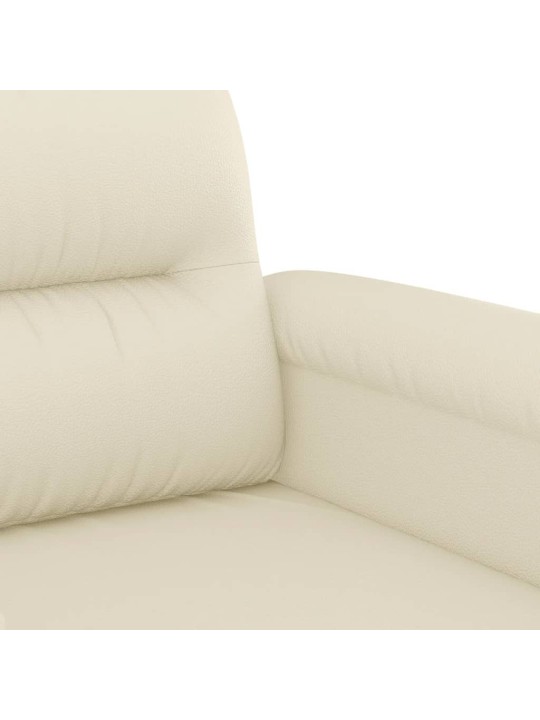 Atpūtas krēsls, krēmkrāsas, 60 cm, mākslīgā āda