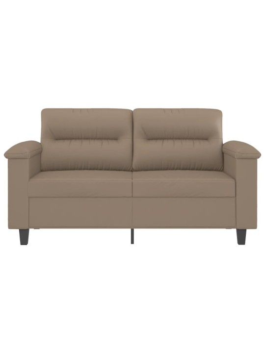 Divvietīgs dīvāns, kapučīno krāsa, 120 cm, mākslīgā āda