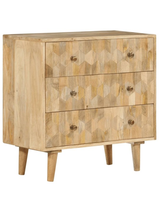 Atvilktņu skapis 70x35x70 cm masīvkoka mango