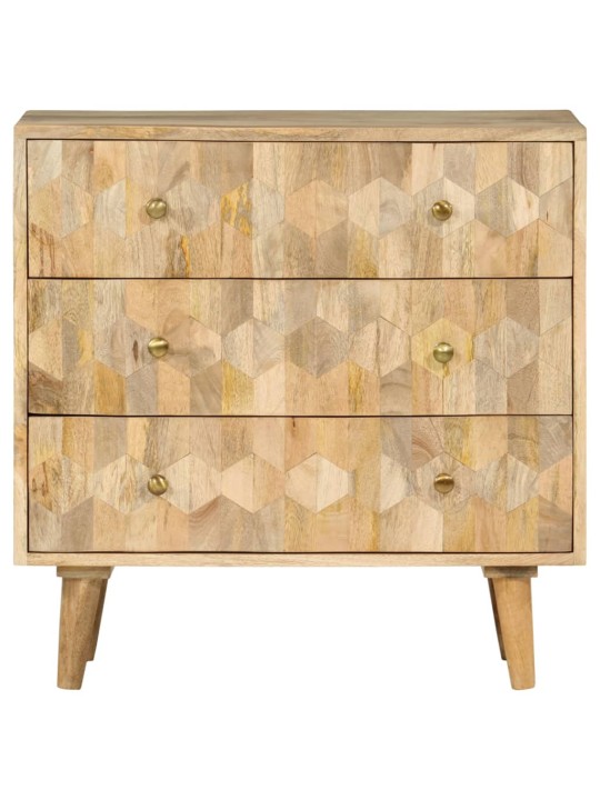 Atvilktņu skapis 70x35x70 cm masīvkoka mango