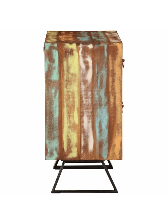 Atvilktņu skapis daudzkrāsains 70x35x70 cm reģenerēts masīvkoks