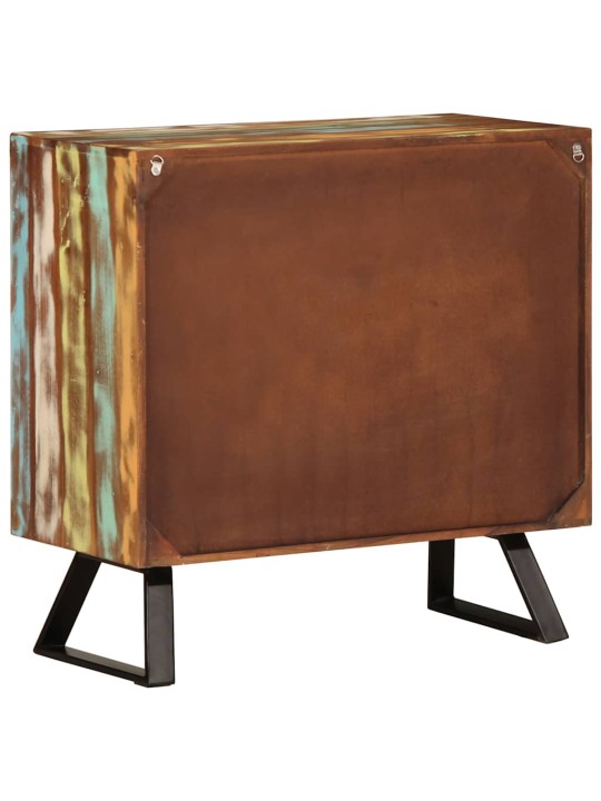 Atvilktņu skapis daudzkrāsains 70x35x70 cm reģenerēts masīvkoks