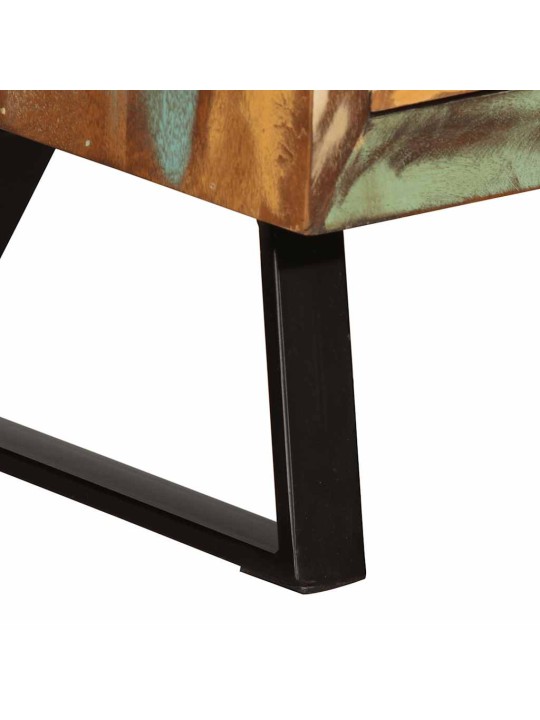 Atvilktņu skapis daudzkrāsains 70x35x70 cm reģenerēts masīvkoks