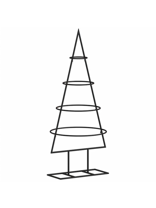 Ziemassvētku eglīte, metāls, melna, 60 cm