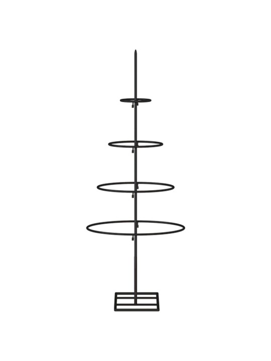 Ziemassvētku eglīte, metāls, melna, 60 cm