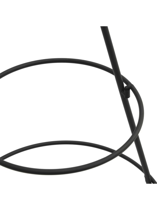 Ziemassvētku eglīte, metāls, melna, 60 cm