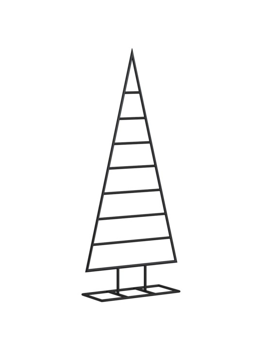 Dekoratīva Ziemassvētku eglīte, metāls, melna, 125 cm