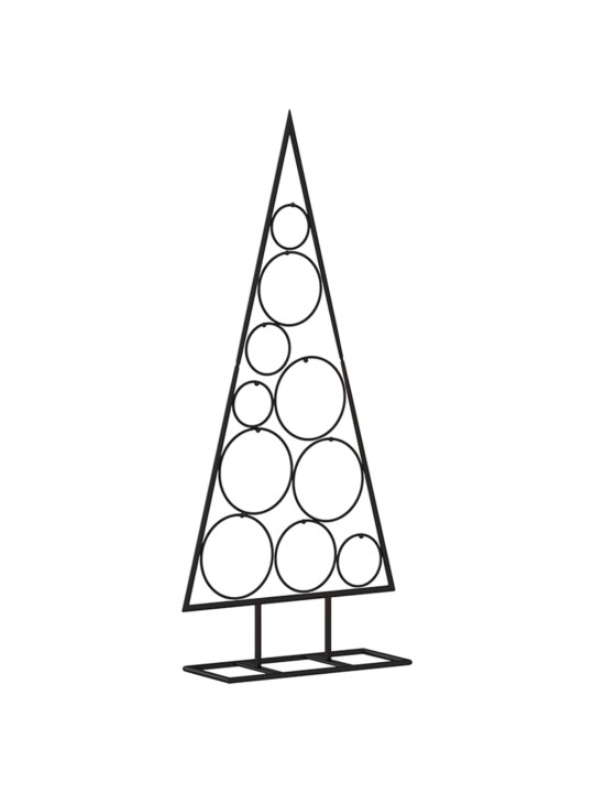 Ziemassvētku eglīte, metāls, melna, 90 cm