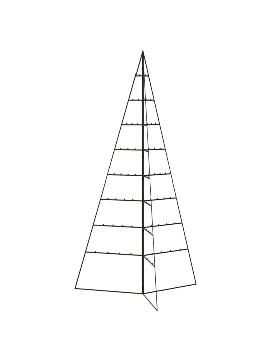 Ziemassvētku eglīte, metāls, koka pamatne, melna, 180 cm