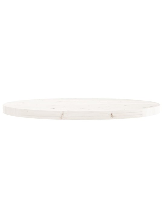 Galda virsma, balta, ø70x3 cm, apaļa, priedes masīvkoks