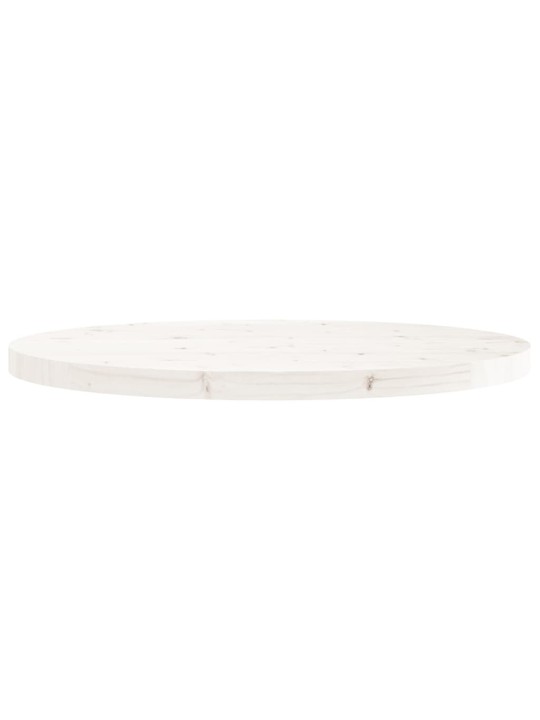 Galda virsma, balta, ø70x3 cm, apaļa, priedes masīvkoks