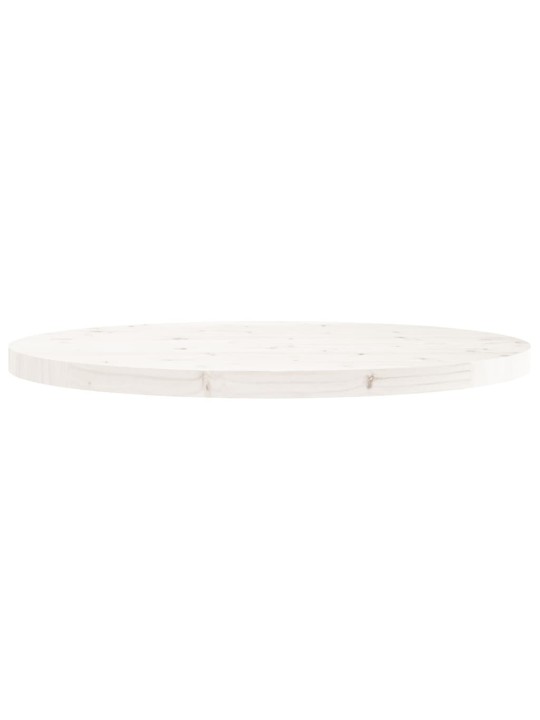 Galda virsma, balta, ø80x3 cm, apaļa, priedes masīvkoks
