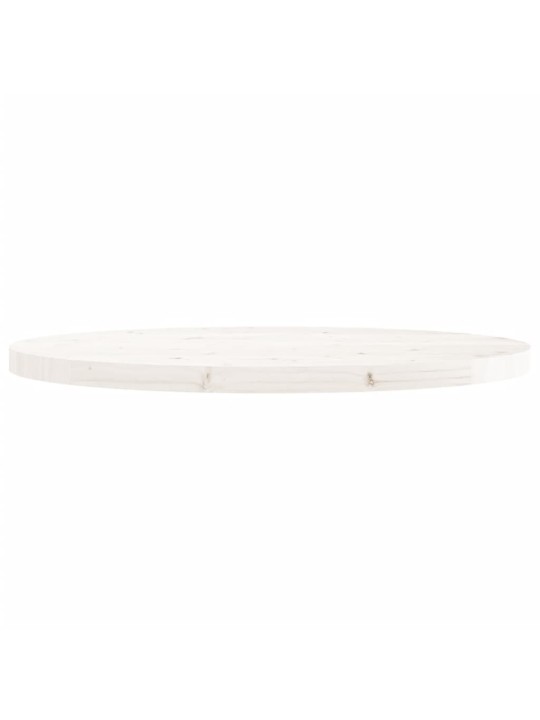 Galda virsma, balta, ø90x3 cm, apaļa, priedes masīvkoks