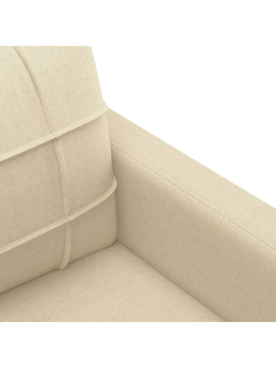 Atpūtas krēsls, krēmkrāsas, 60 cm, audums