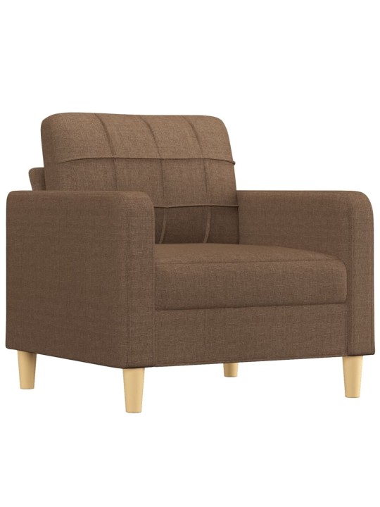 Atpūtas krēsls, 60 cm, brūns audums